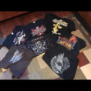 Lot of 6 Harley Davidson shirts 2X